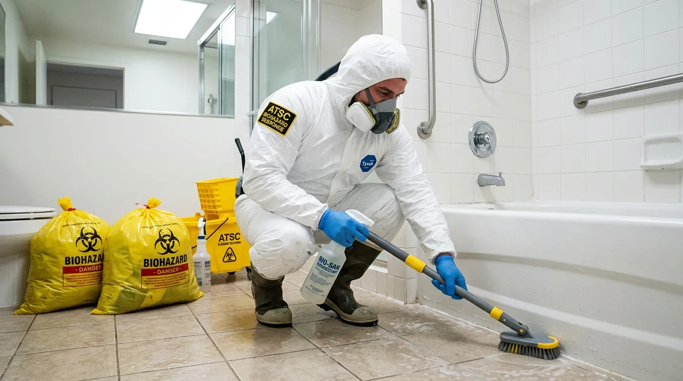 Decontamination equipment deployed for Blood Cleanup in San Gabriel